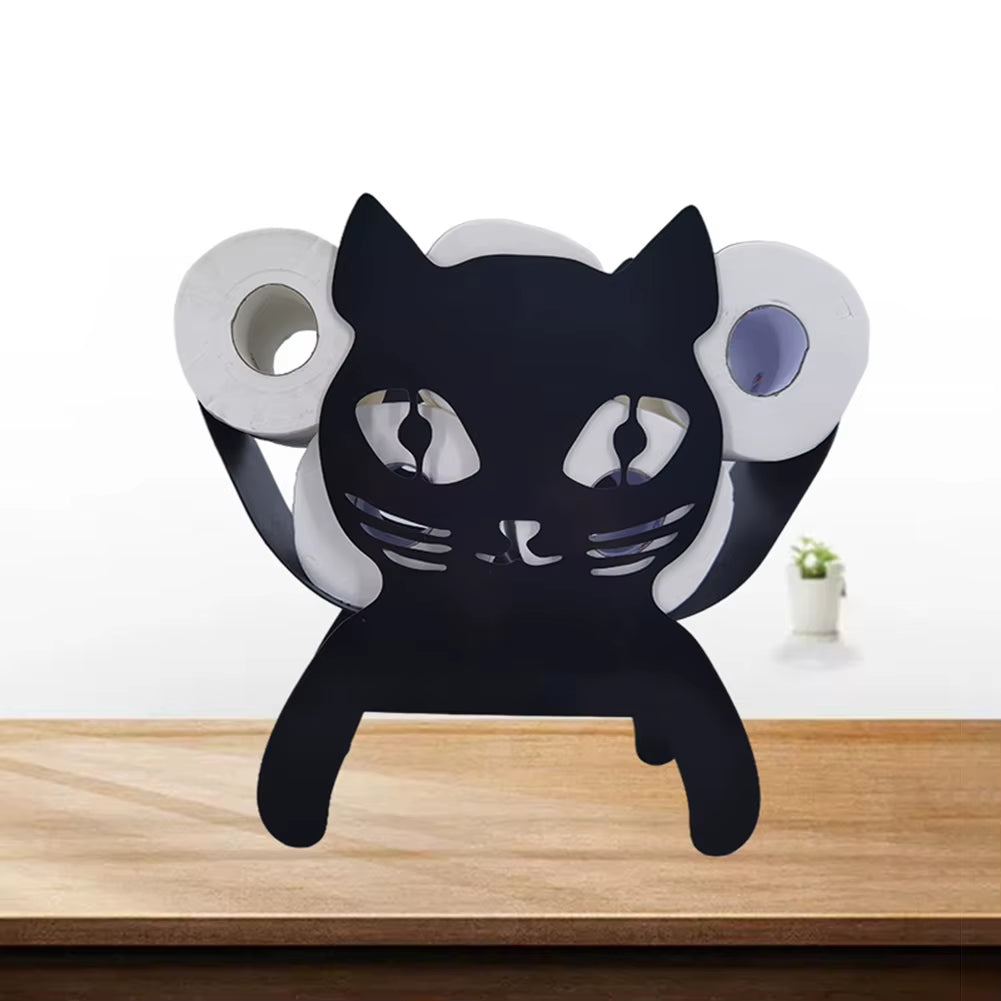 Funny Metal Iron Animal Shape Decorative Toilet Paper Racks Free Standing Bathroom Tissue Storage Roll Paper Holder Accessories