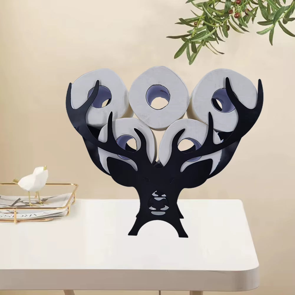 Funny Metal Iron Animal Shape Decorative Toilet Paper Racks Free Standing Bathroom Tissue Storage Roll Paper Holder Accessories