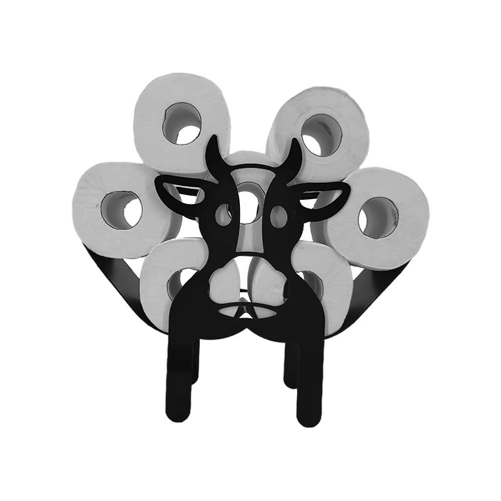 Funny Metal Iron Animal Shape Decorative Toilet Paper Racks Free Standing Bathroom Tissue Storage Roll Paper Holder Accessories